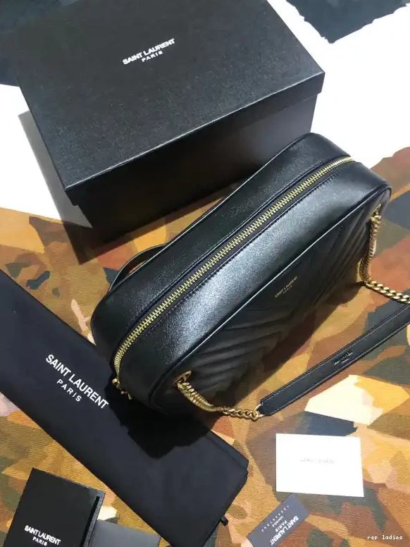 Repladies REP SMOOTH Y-QUILTED CAMERA YSL IN LEATHER JOAN BAG 0514